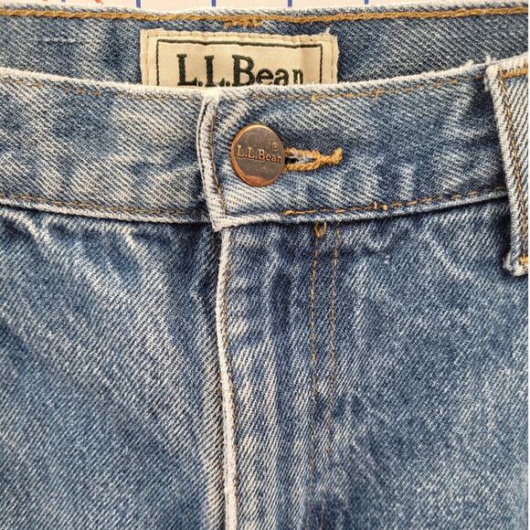L.L. Bean Vintage Y2K Blue Denim Jeans Men’s Classic Fit Straight - Picture 6 of 15